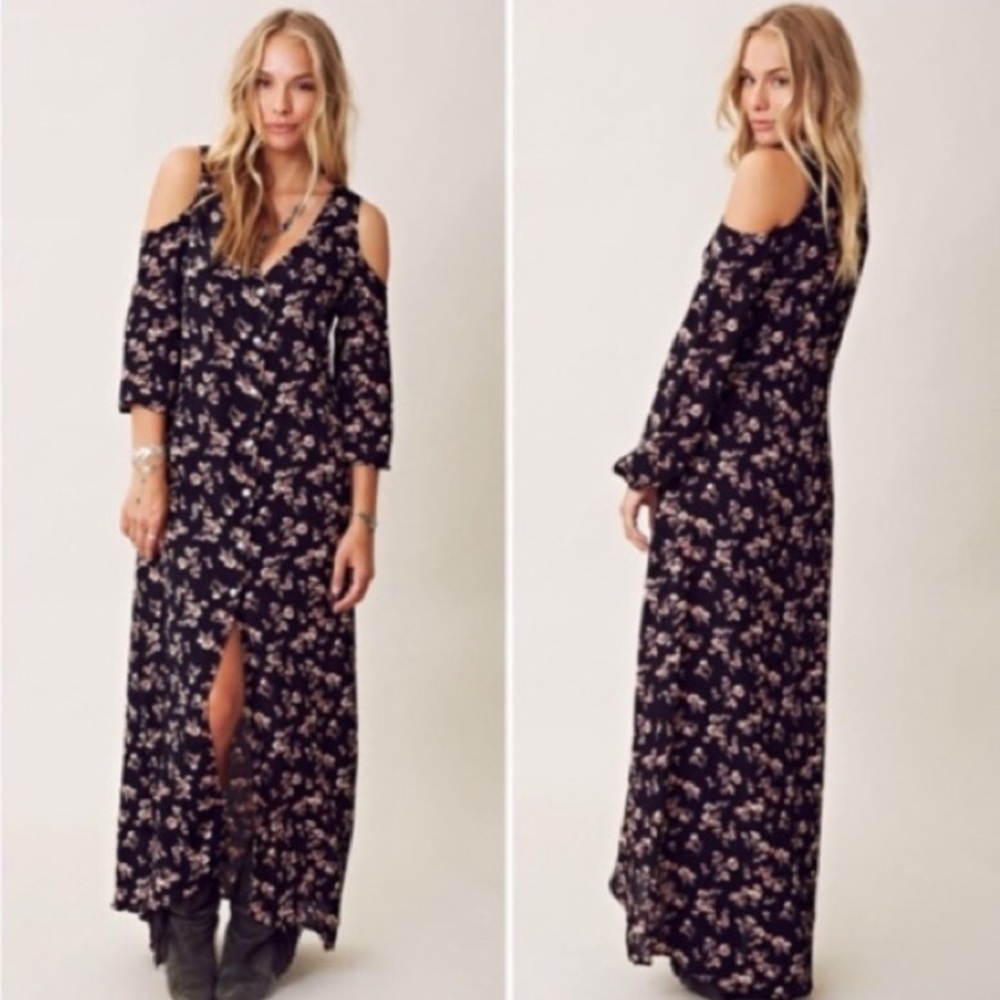 Flynn Skye Cold Shoulder Maxi Dress